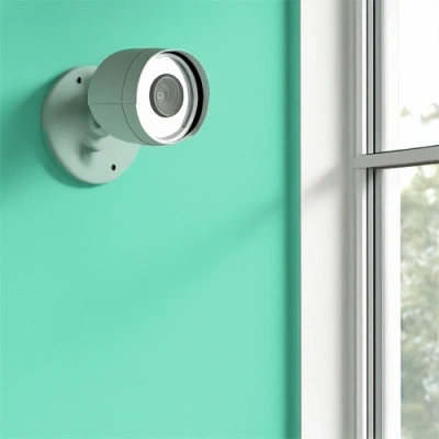 Buffalo vivint camera facing a window